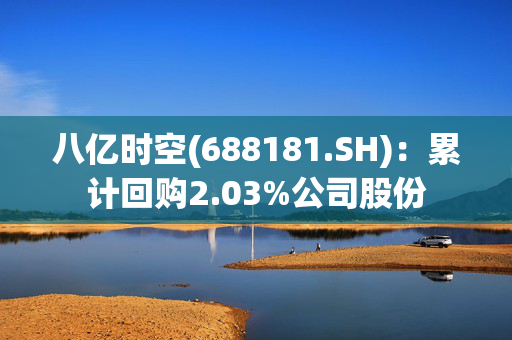 八亿时空(688181.SH)：累计回购2.03%公司股份