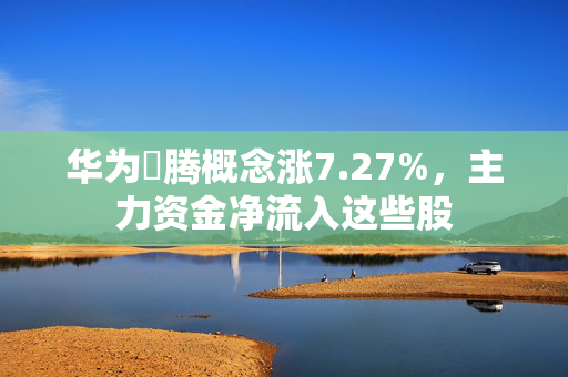 华为昇腾概念涨7.27%，主力资金净流入这些股